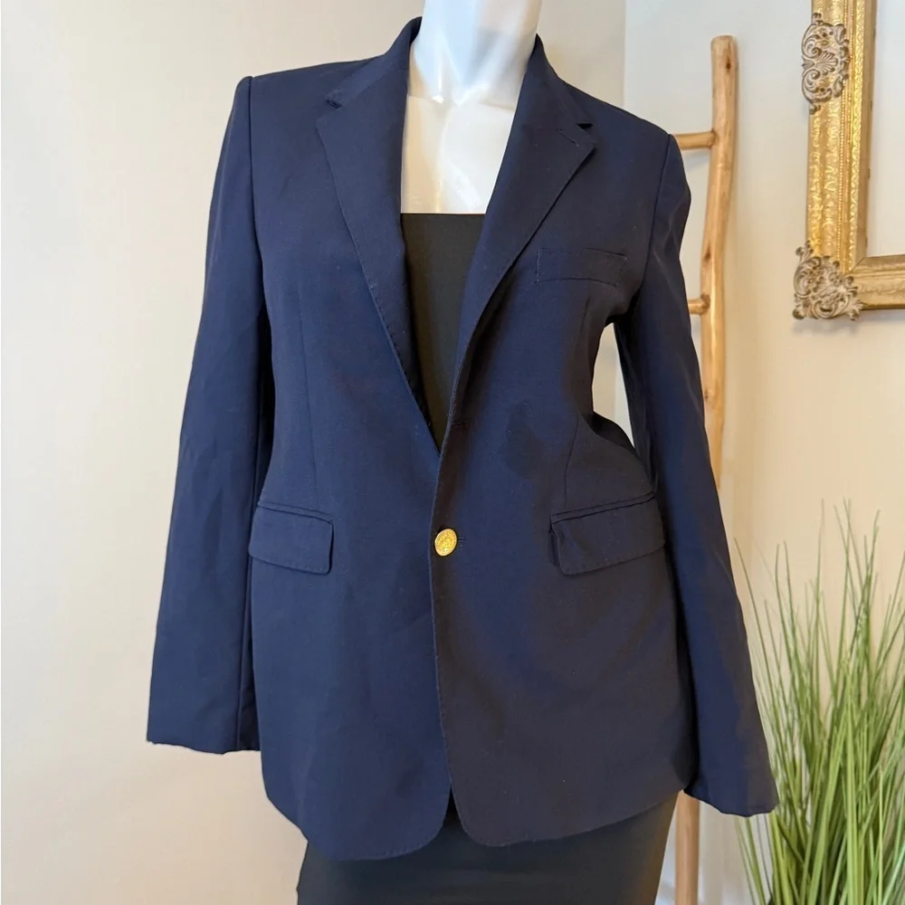 Vineyard Vines Kids' Boathouse Performance Wool Blazer Navy Size 16 EUC